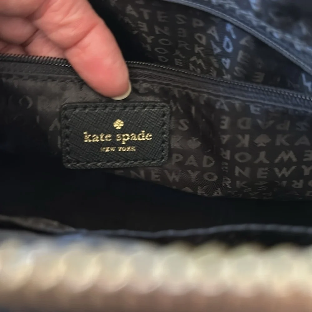kate spade new york Laurel Way Leather Reiley Satchel, Black, Like New